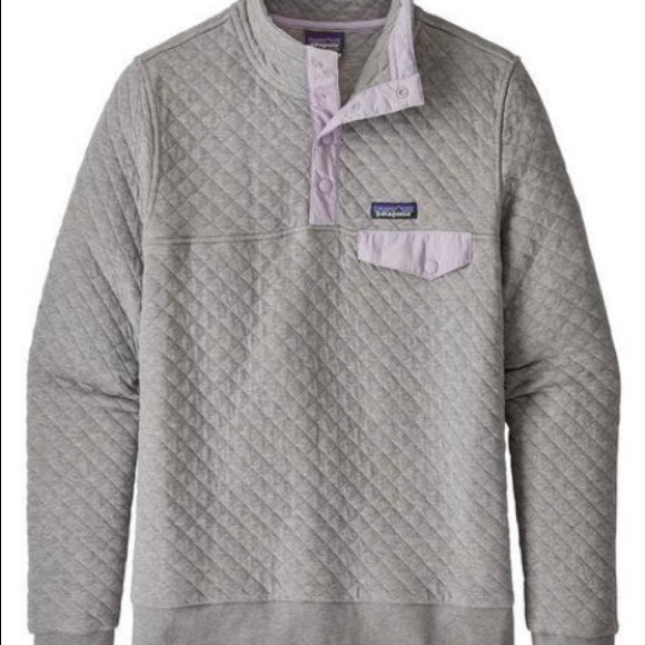 patagonia quilted pullover drifter grey